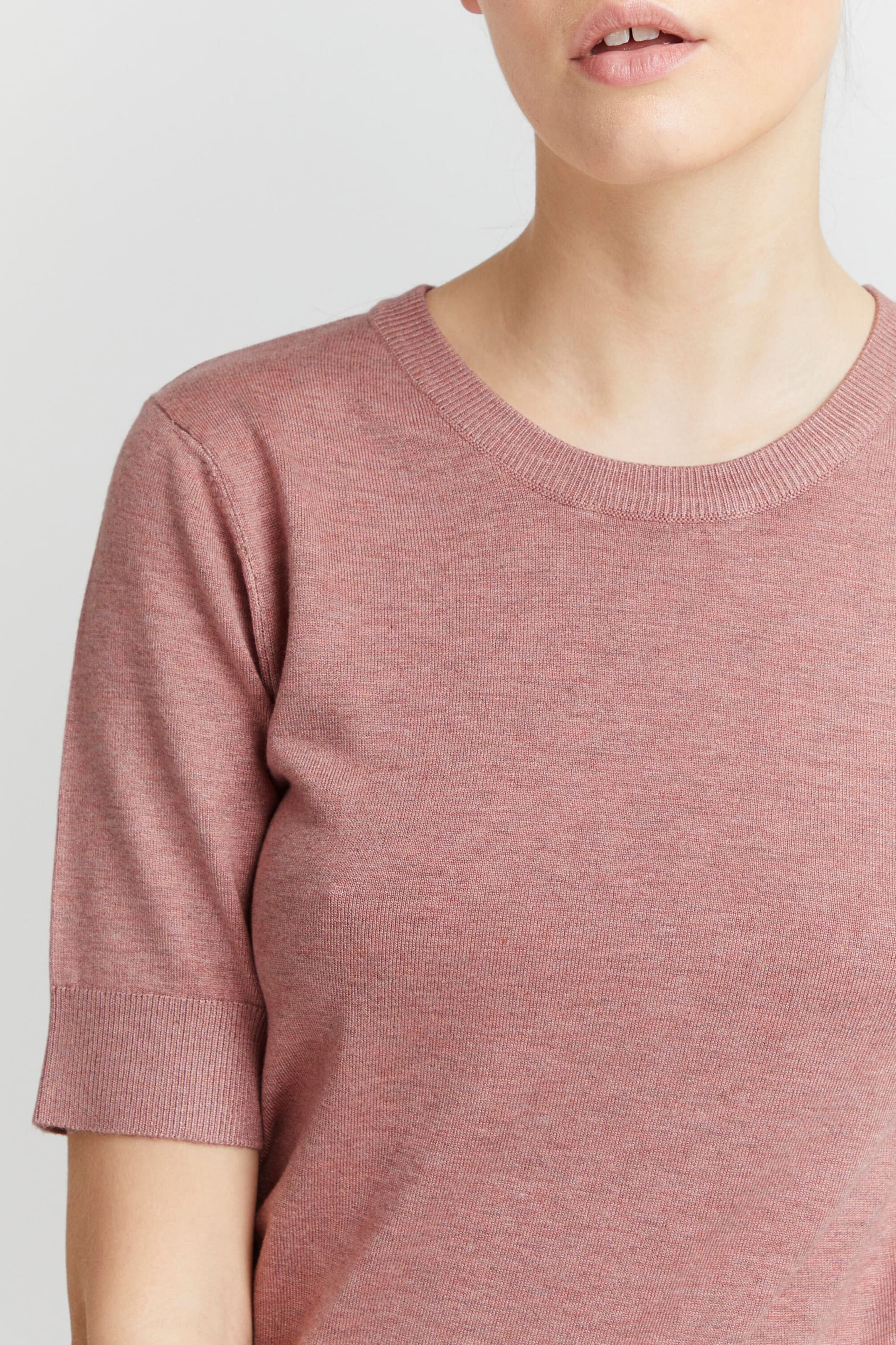 Frauen Große Größen Oxmo Strickpullover 'Helin' in Rosa - IH24810 Frauen Große Größen Oxmo Strickpullover 'Helin' in Rosa - IH24810