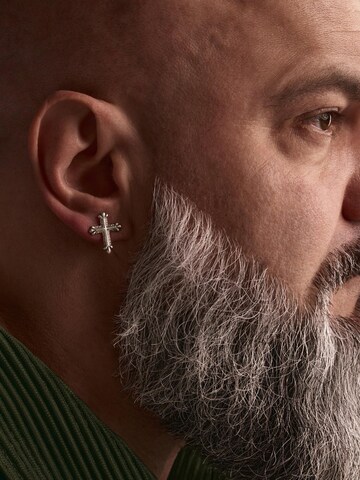 Orecchino 'CHROME CROS' di REYTEL in argento