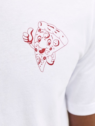 T-Shirt 'JJBrewy' JACK & JONES en blanc