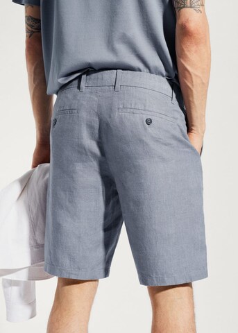 MANGO MAN Regular Pants 'Carp' in Blue