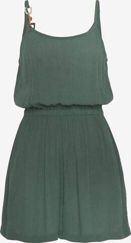 LASCANA Jumpsuit in Groen: voorkant