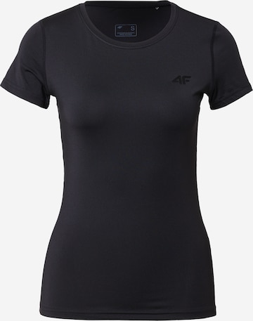 4F Performance Shirt in Black: front