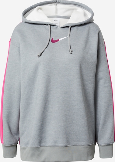 NIKE Sweatshirt de desporto 'ALL TIME' em cinzento / fúcsia / branco, Vista do produto
