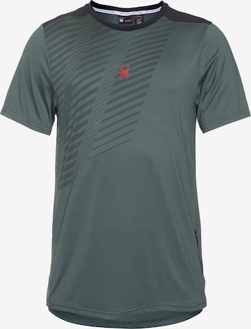 Spyder Functioneel shirt in Groen: voorkant