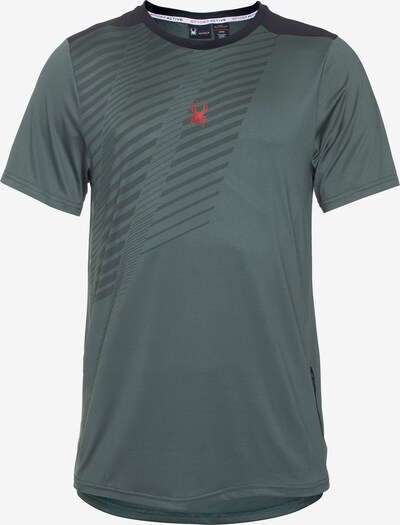 Spyder Performance shirt in Grey / Dark green / Blood red / Black, Item view