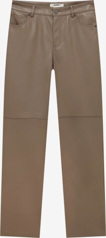 Pull&Bear Trousers in Beige: front