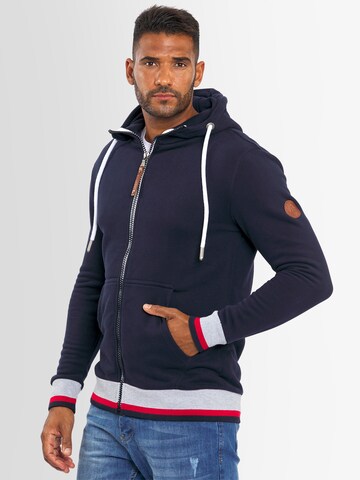 Alessandro Salvarini Zip-Up Hoodie in Blue