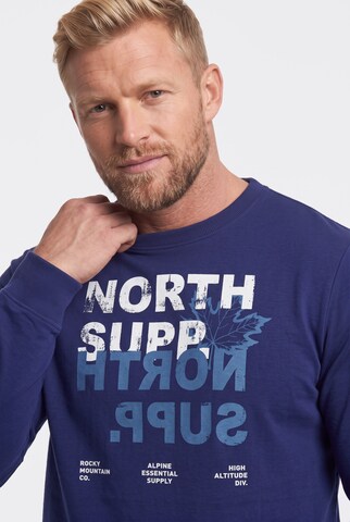 Men Plus Sweatshirt in Blauw