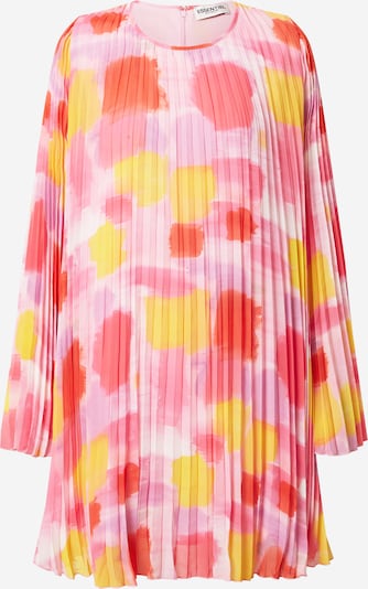 Essentiel Antwerp Robe 'Zisse' en jaune / pitaya / rose clair / rouge orangé, Vue avec produit