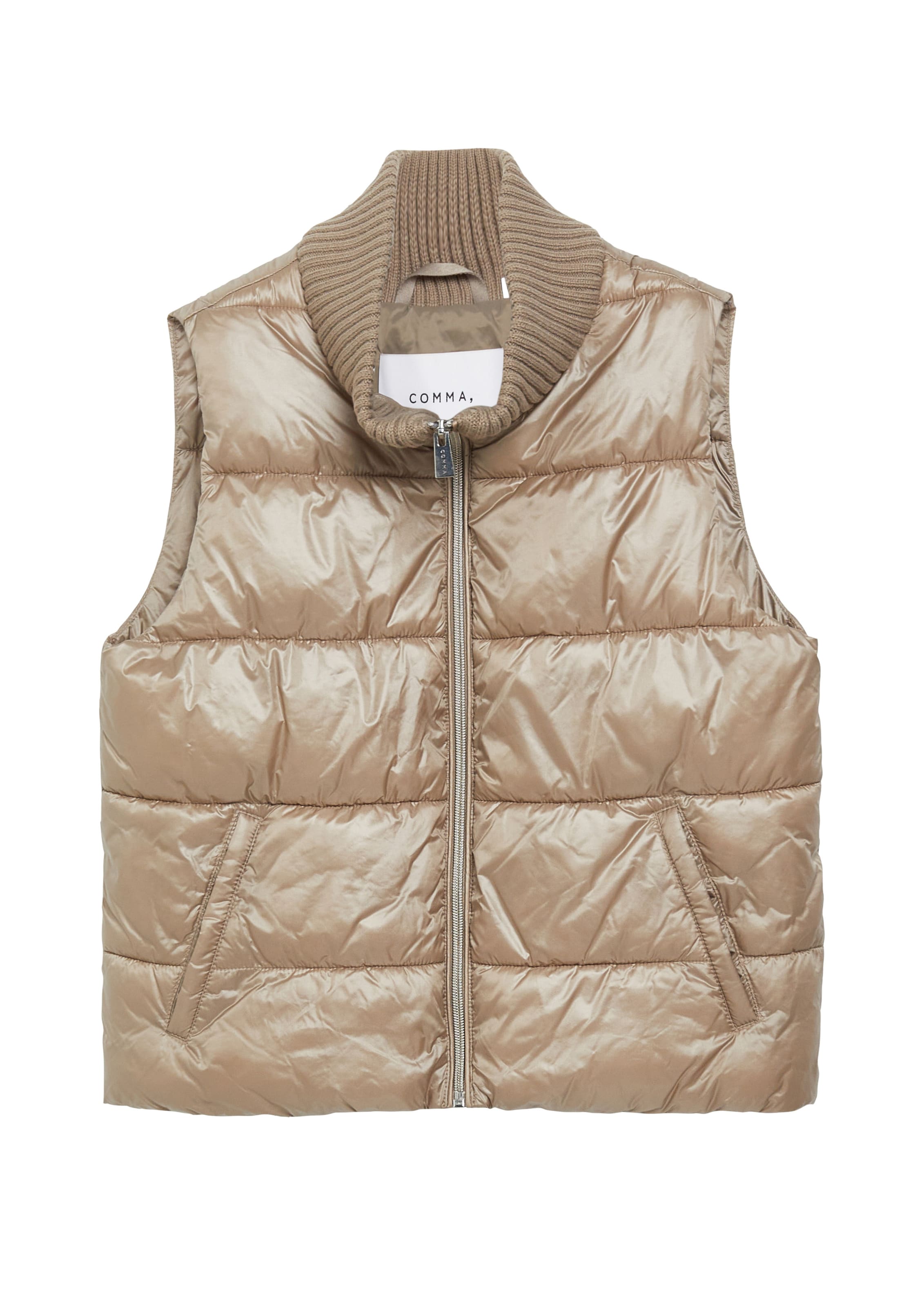 COMMA Vest in Brown: front