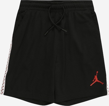 Regular Pantaloni de la Jordan pe negru: față