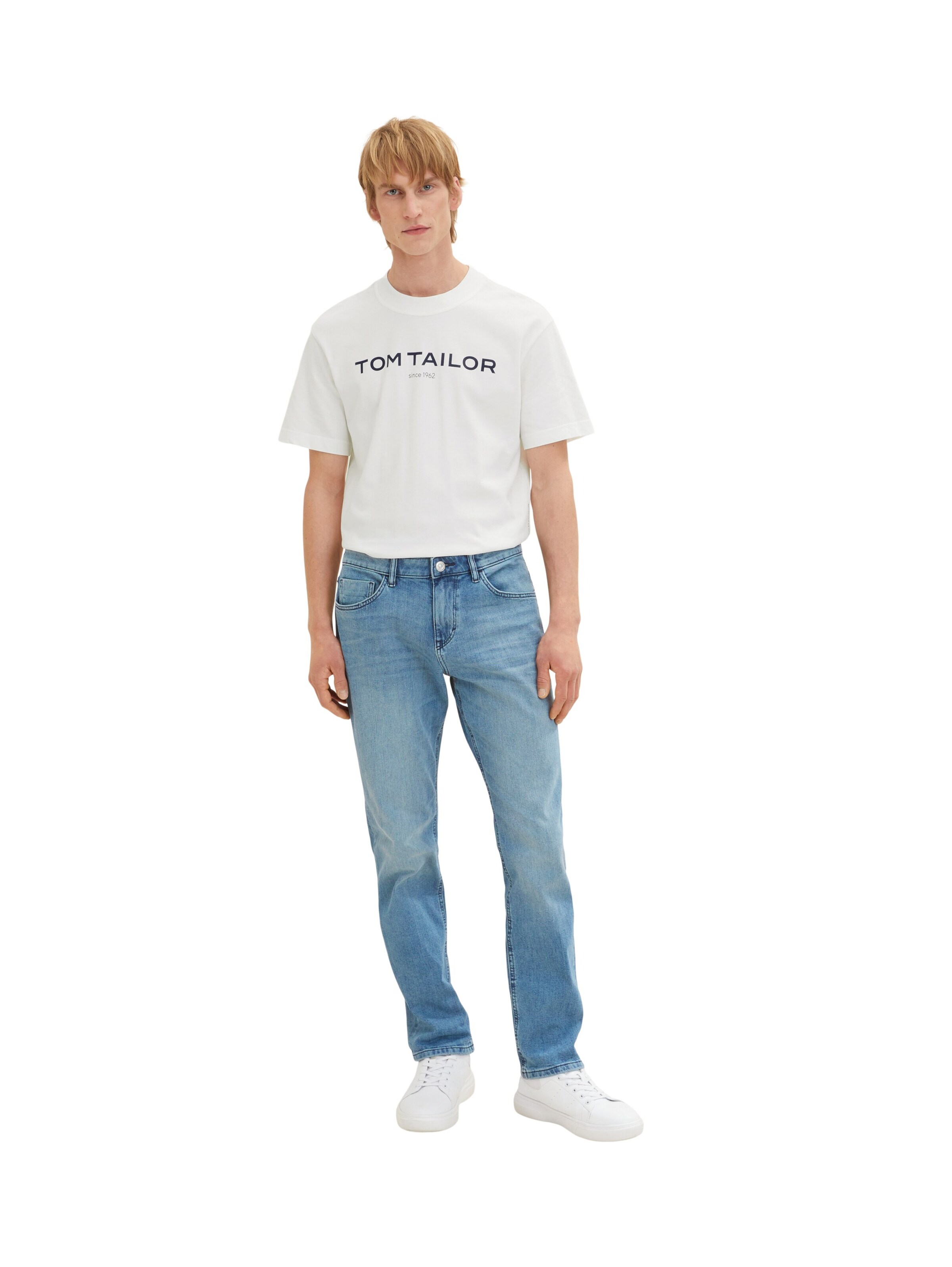 Coupe slim Jean 'Josh' TOM TAILOR en bleu