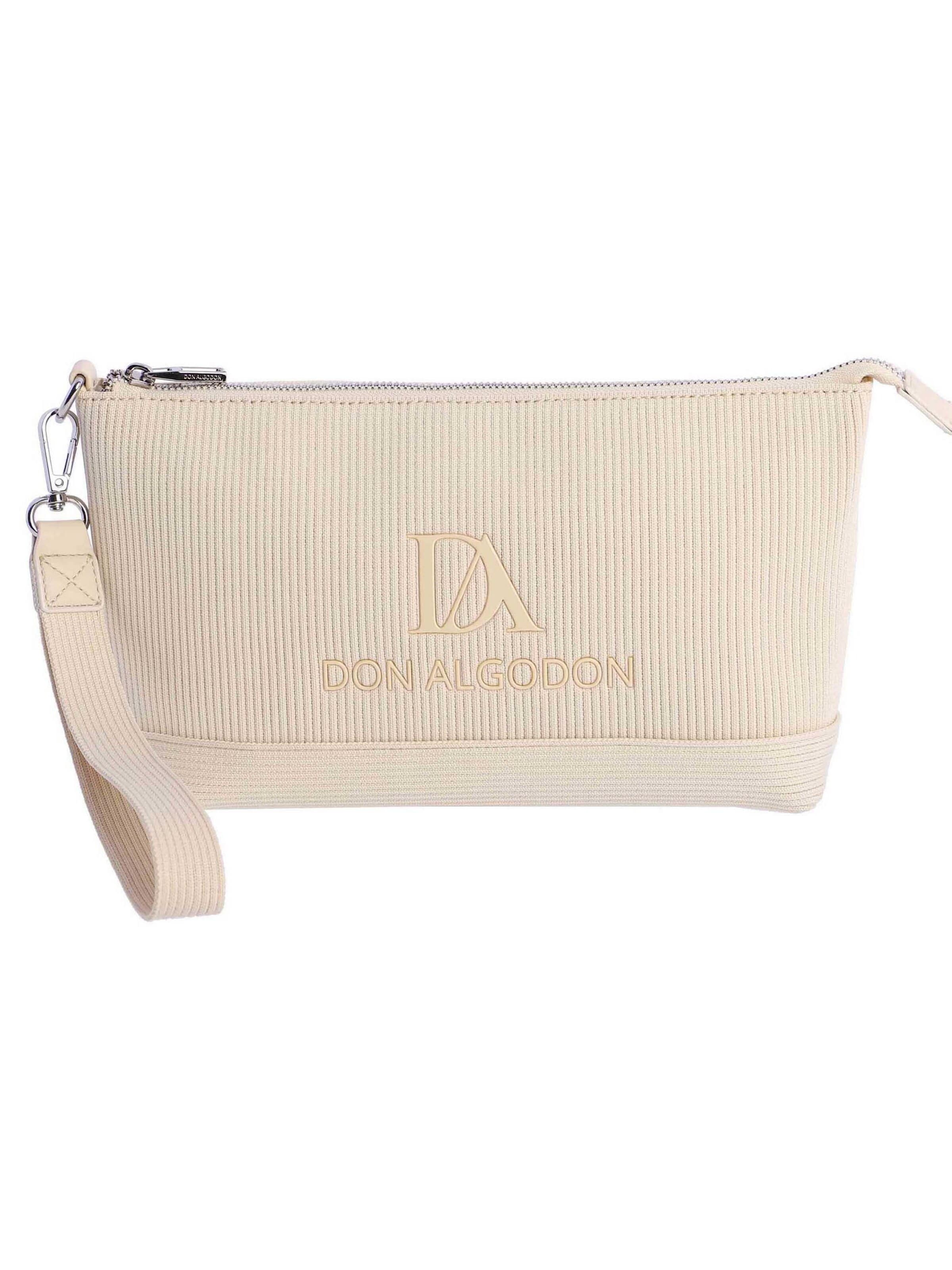 Don Algodon - Bolso de mano en beige: frente