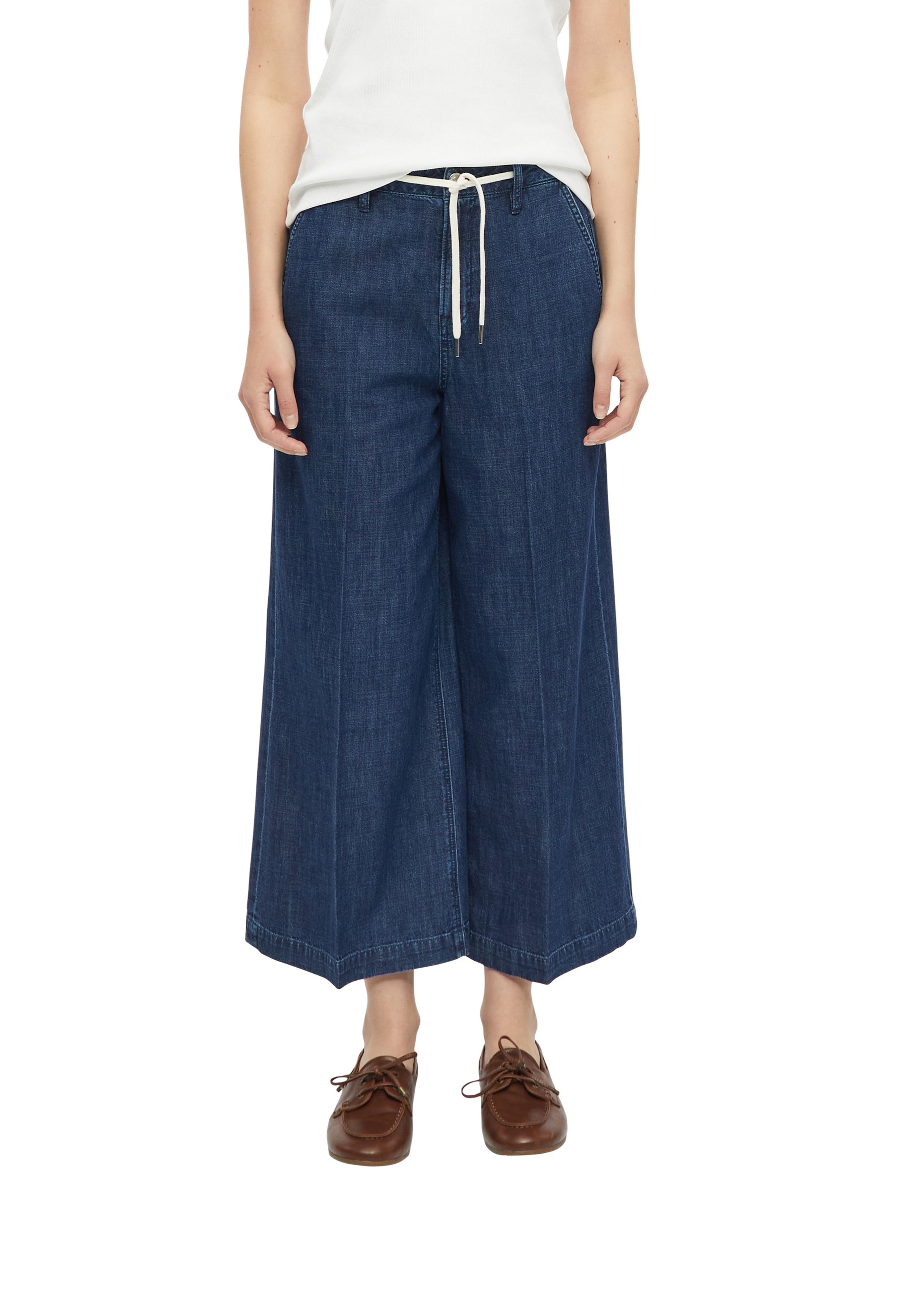s.Oliver Wide leg Jeans in Blauw: voorkant