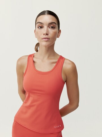 Haut de sport 'Davis' Born Living Yoga en orange : devant