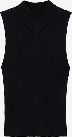 MANGO Knitted Top 'EDURNE' in Black: front