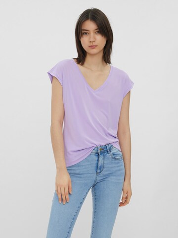 VERO MODA Koszulka 'Filli' w kolorze fioletowy: przód