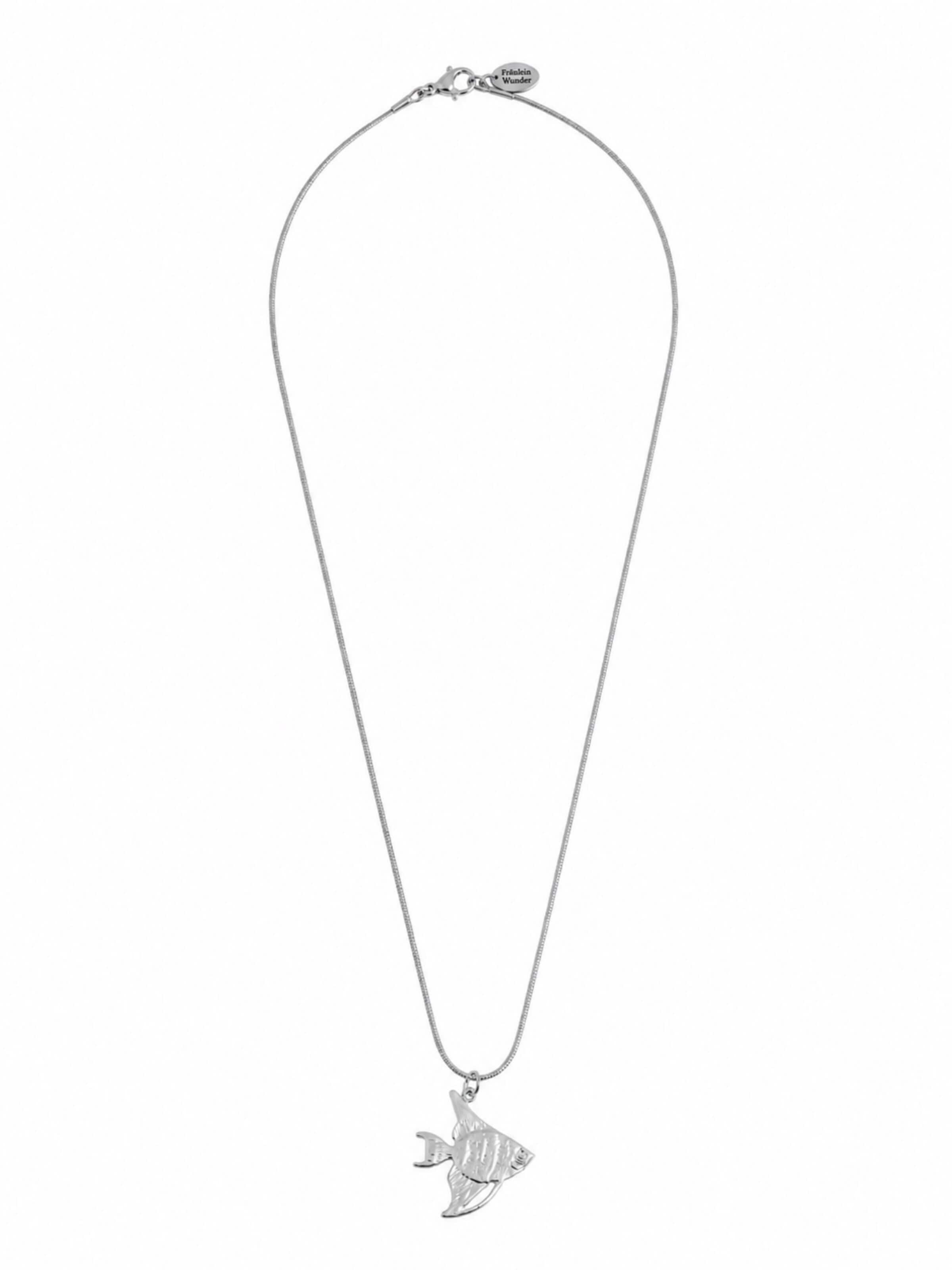 Fräulein Wunder Kette 'Fisch'‌‌‌‌‌‌‌‌‌ in Silber: Vorderseite