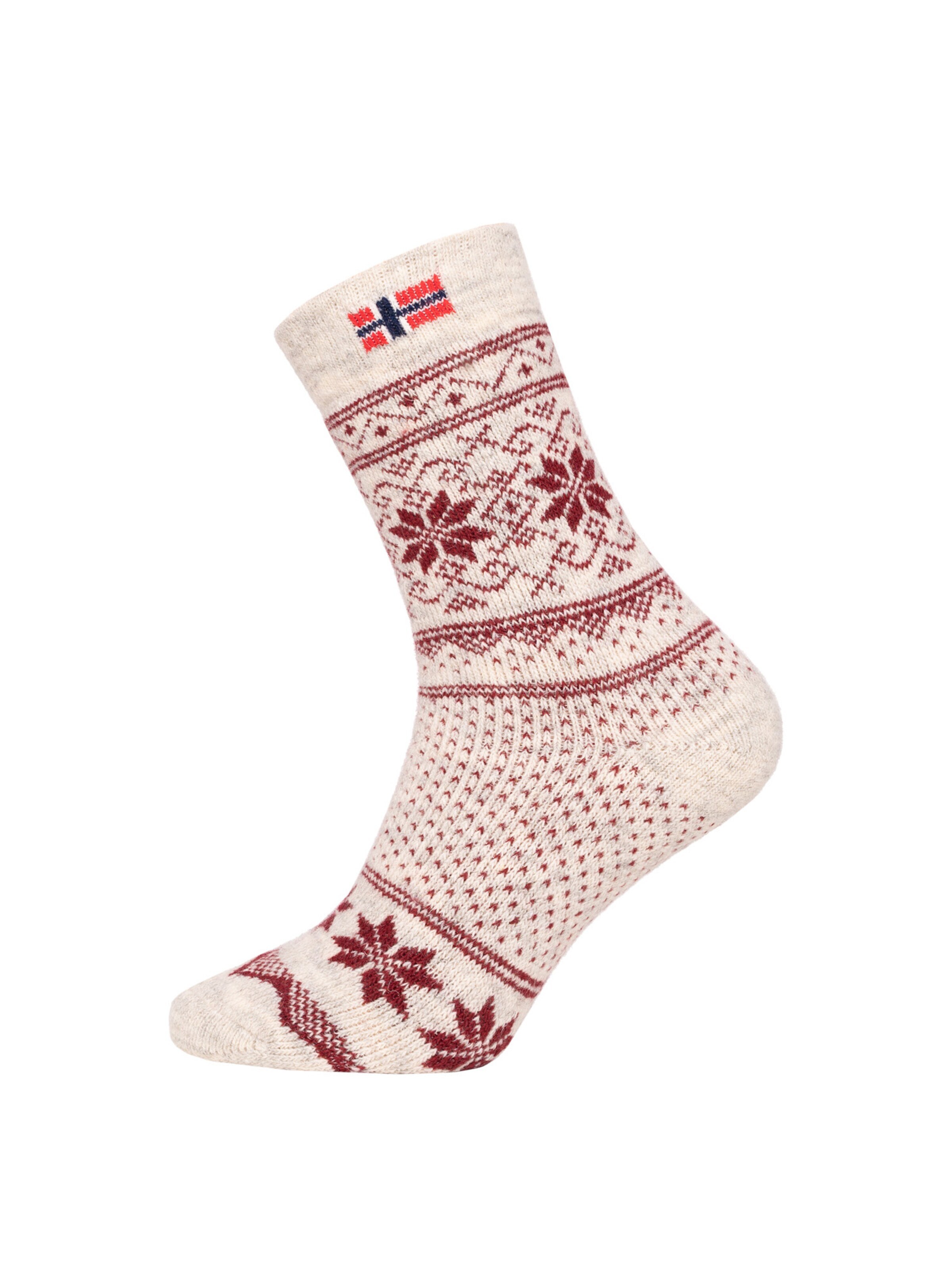 HomeOfSocks Socks 'HOS803' in Red: front