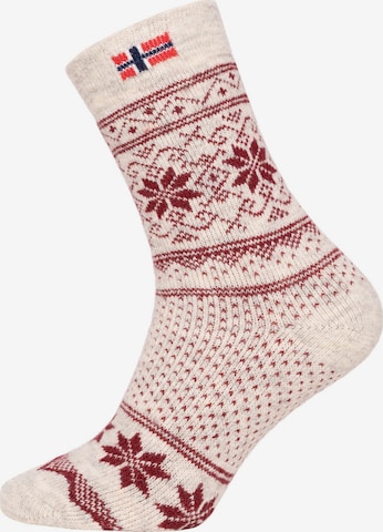 HomeOfSocks Socks 'HOS803' in Red: front