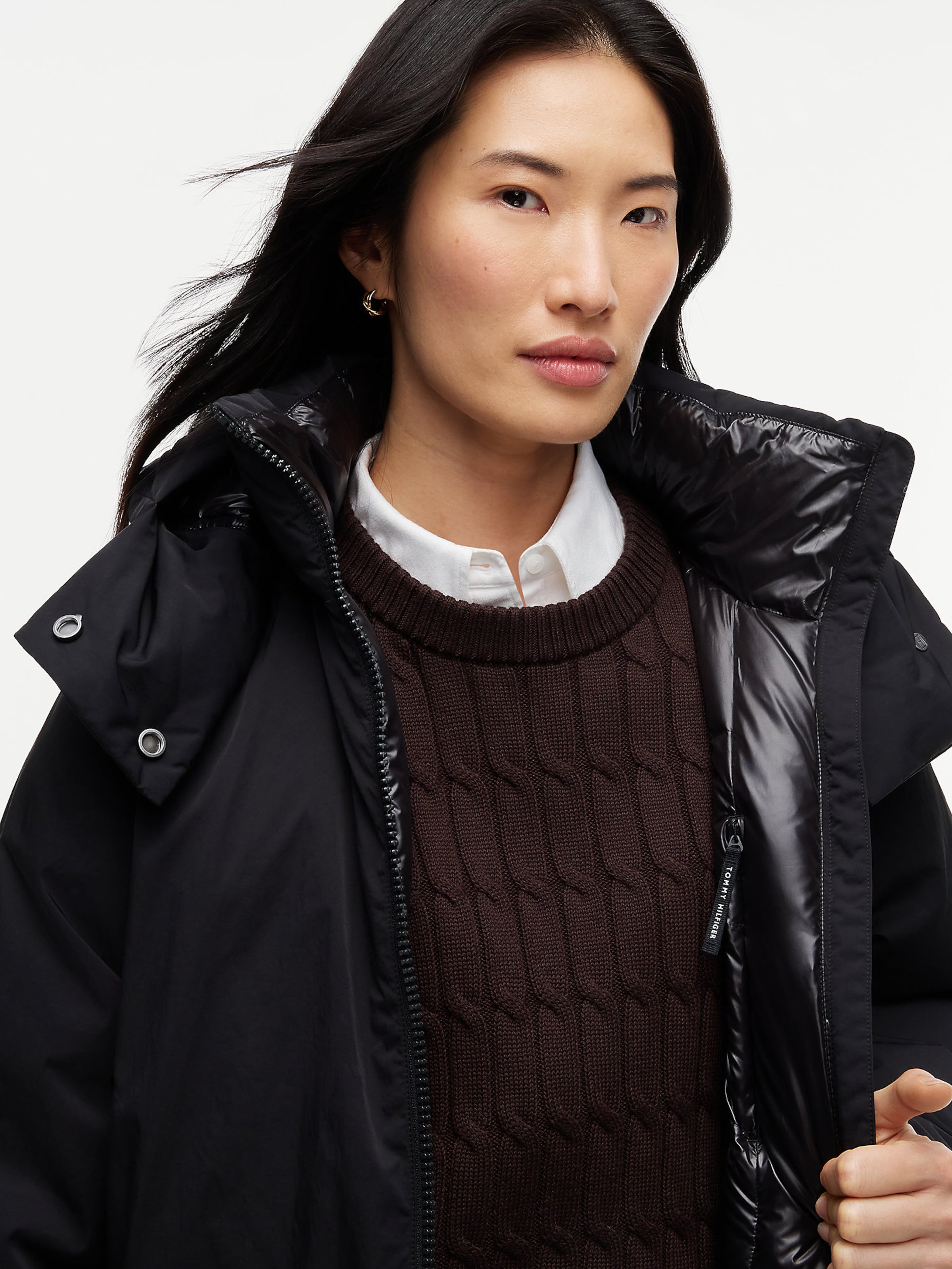 TOMMY HILFIGER Winterjas in Zwart