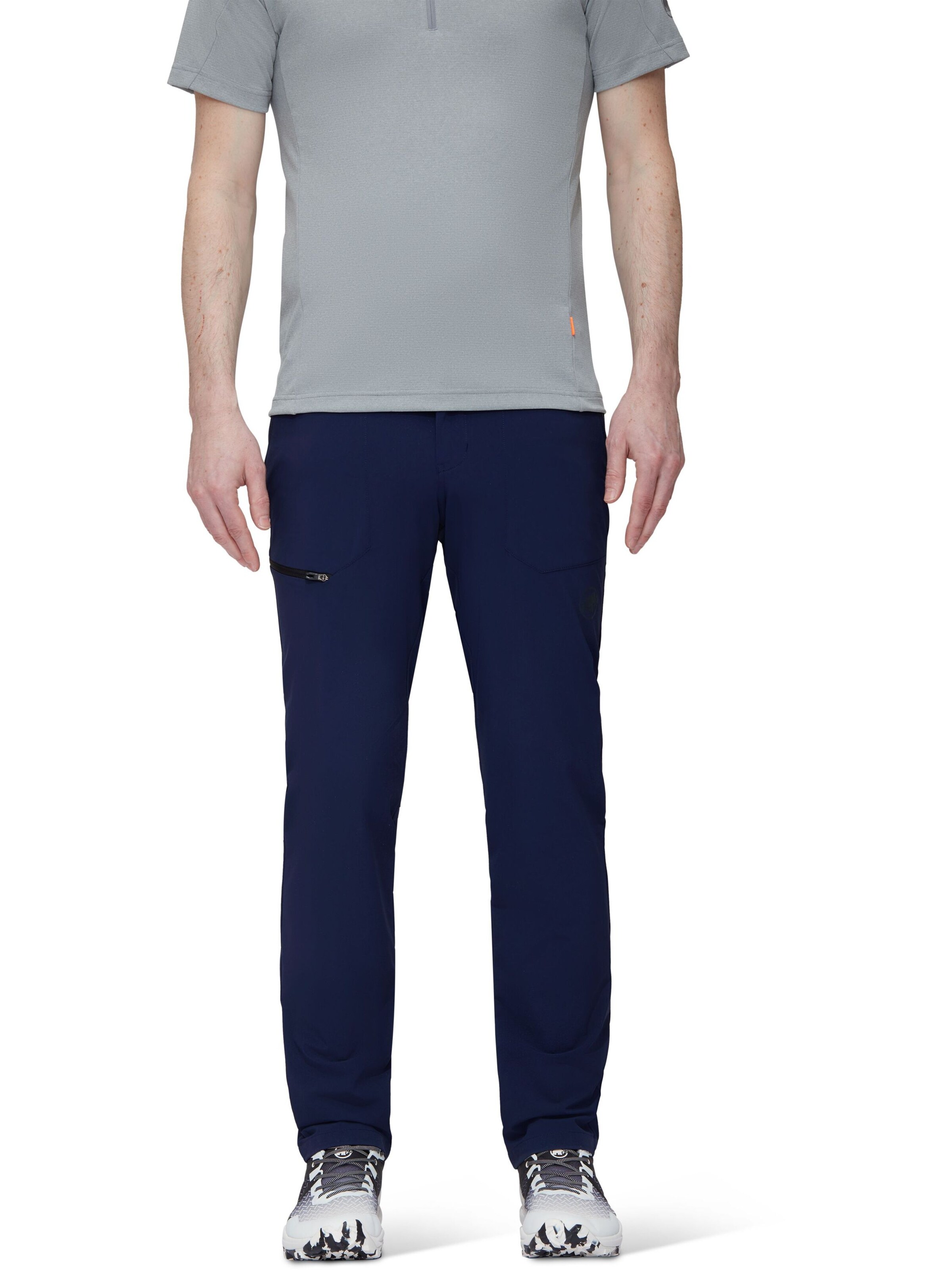 MAMMUT Slimfit Outdoorhose 'Runbold' in Blau: Vorderseite