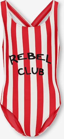 ONLY GIRLS Badeanzug 'KOGHOLIDAY' in Rot: Vorderseite