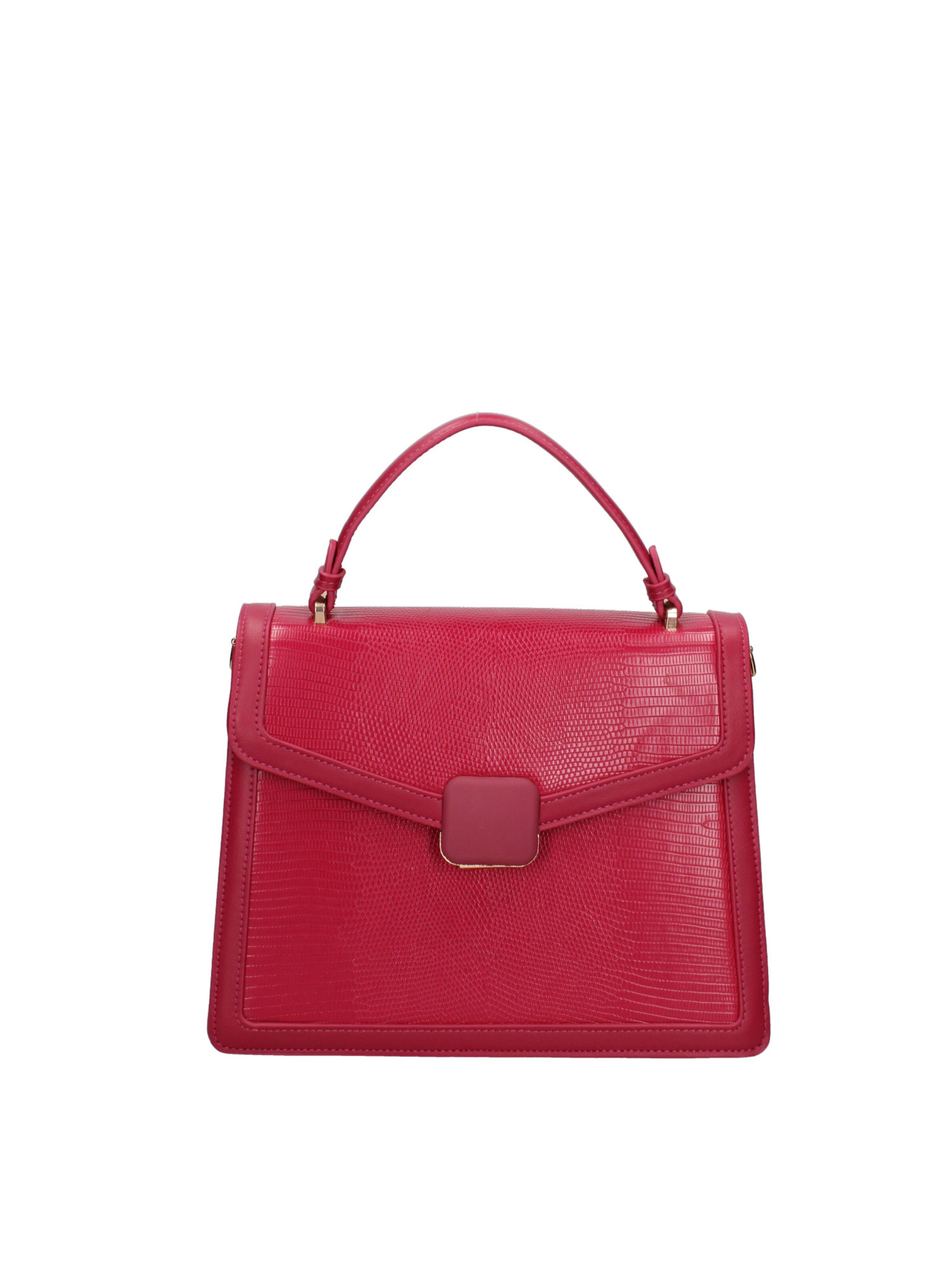 Borsa a mano 'Borsa a Mano Seraphina Ecopelle - Chiusura a Scatto e Tracolla' di Diana&Co. in rosa: frontale