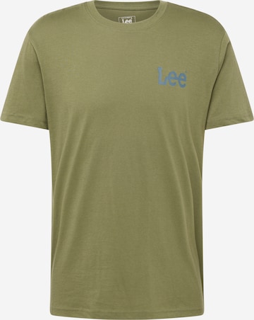 T-Shirt 'MEDIUM WOBBLY' Lee en vert : devant