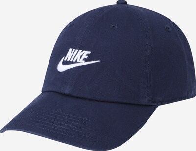 Sportinė kepurė 'H86 Futura' iš Nike Sportswear, spalva – tamsiai mėlyna jūros spalva / balta, Prekių apžvalga
