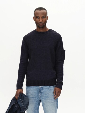 GABBA Trui 'Luca' in Blauw: voorkant