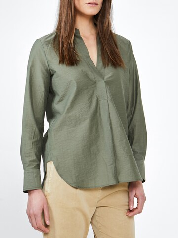 Sandwich Bluse in Green: front