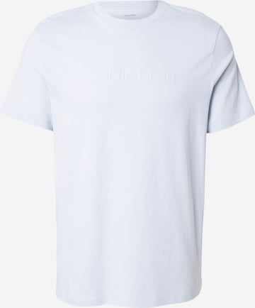 Regular T-Shirt Calvin Klein en bleu : devant