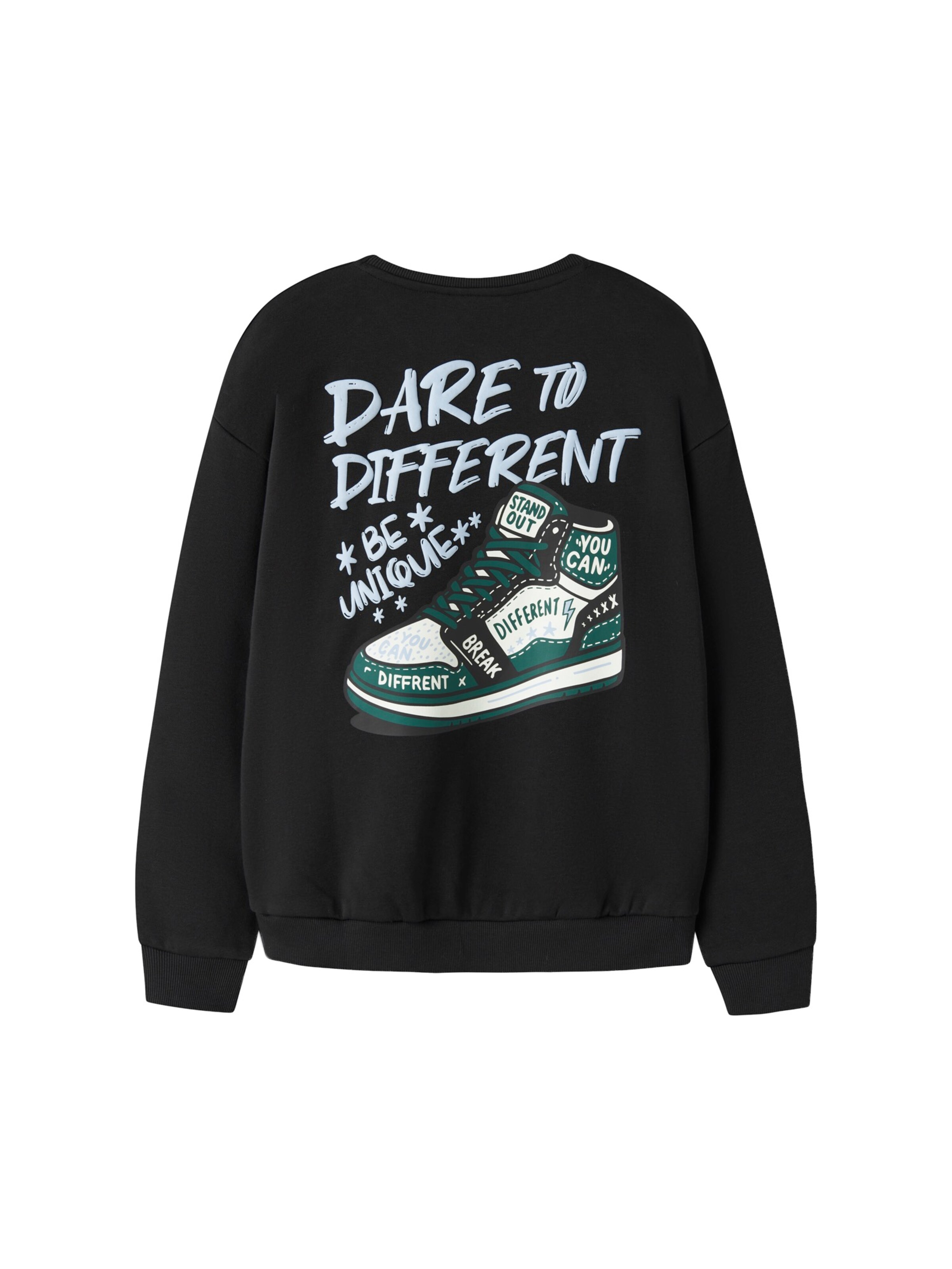 NAME IT Sweatshirt 'NKMNEO' in Black