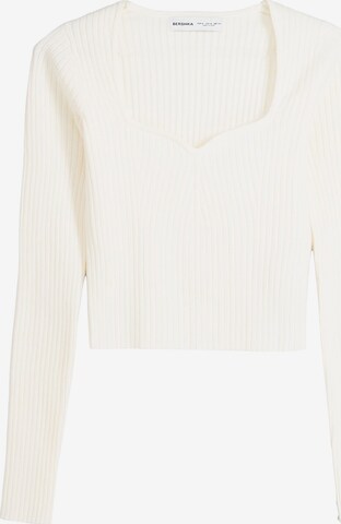 Bershka Pullover in Beige: predná strana