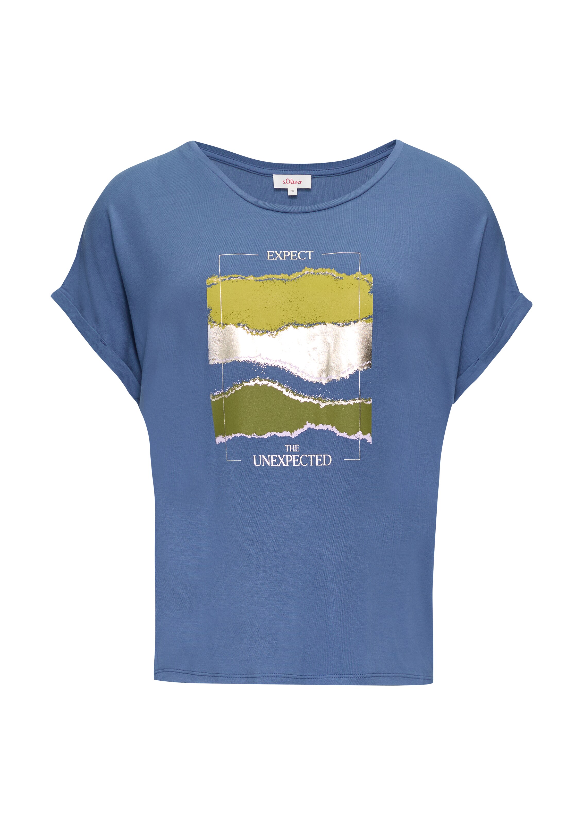 T-shirt s.Oliver en bleu : devant