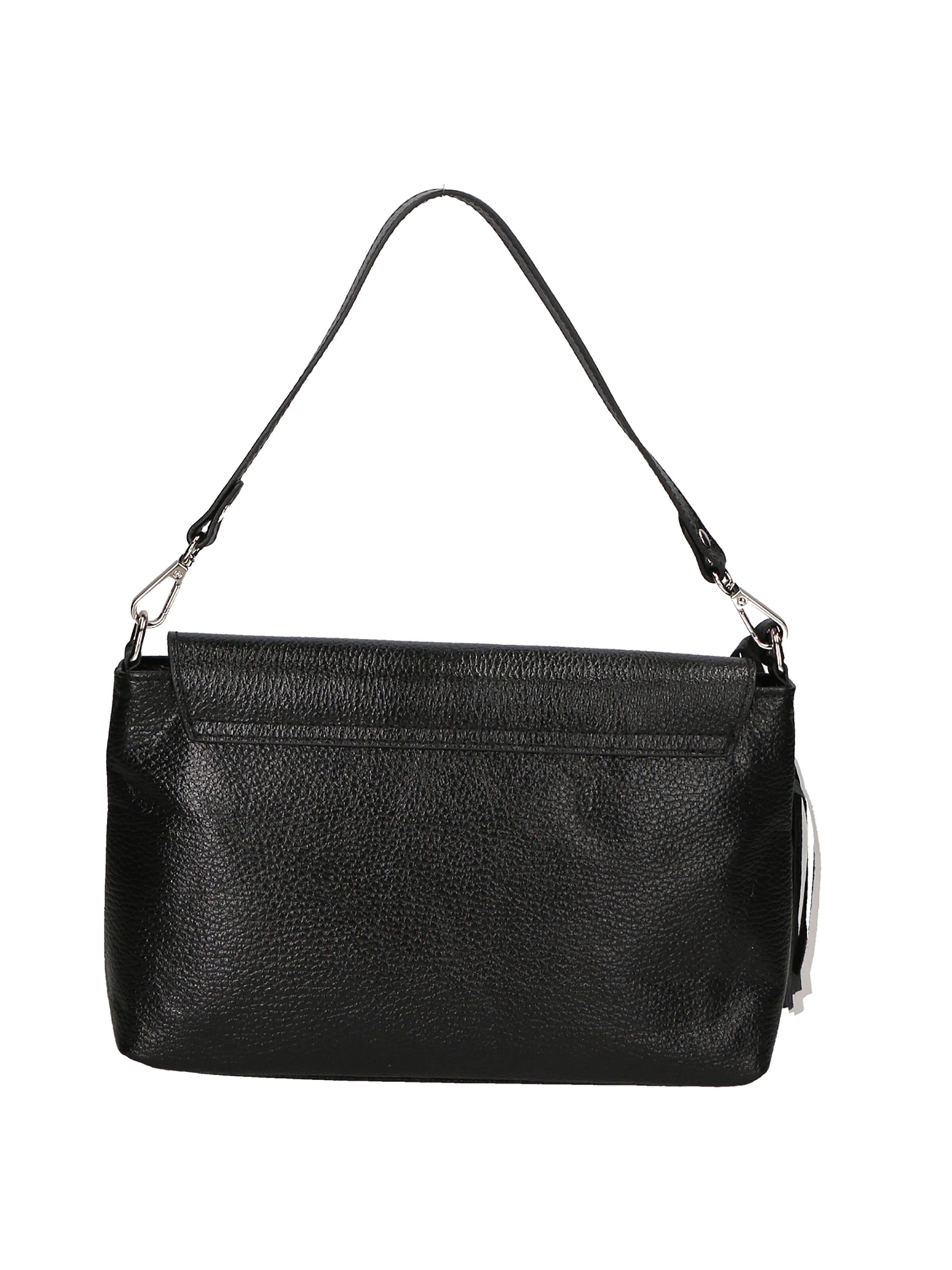 Pochette 'Pochette Donna Pelle Dollaro Laminato con Tracolla Rimovibile - Made in Italy' di Gave Lux in nero