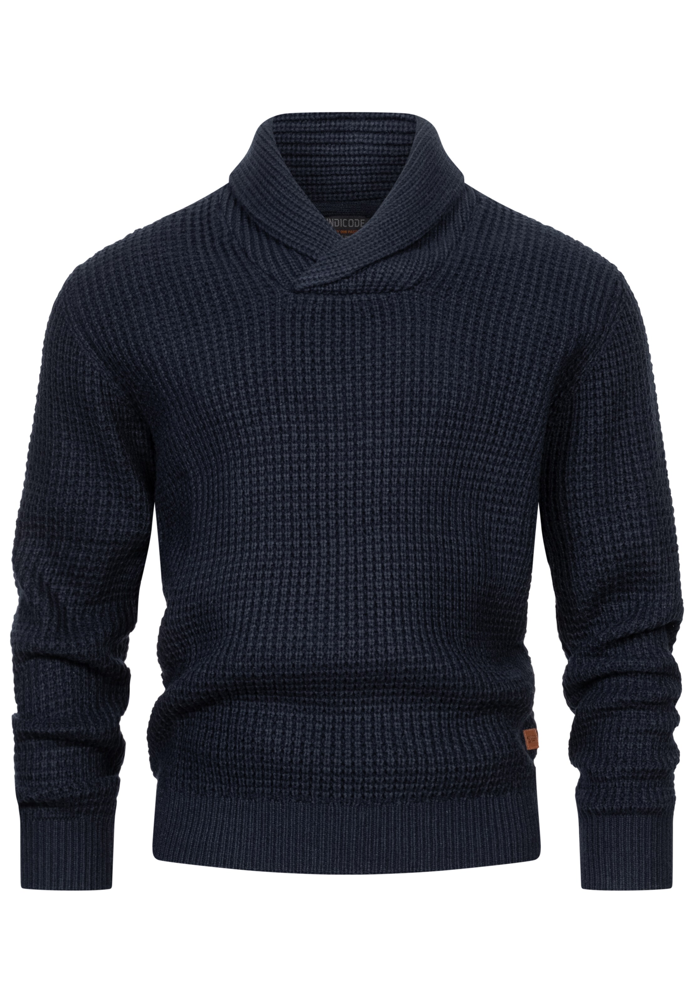 INDICODE JEANS Sweater ' Brockly ' in Blue: front