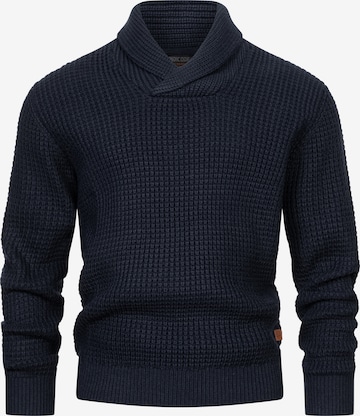 INDICODE JEANS Trui ' Brockly ' in Blauw: voorkant