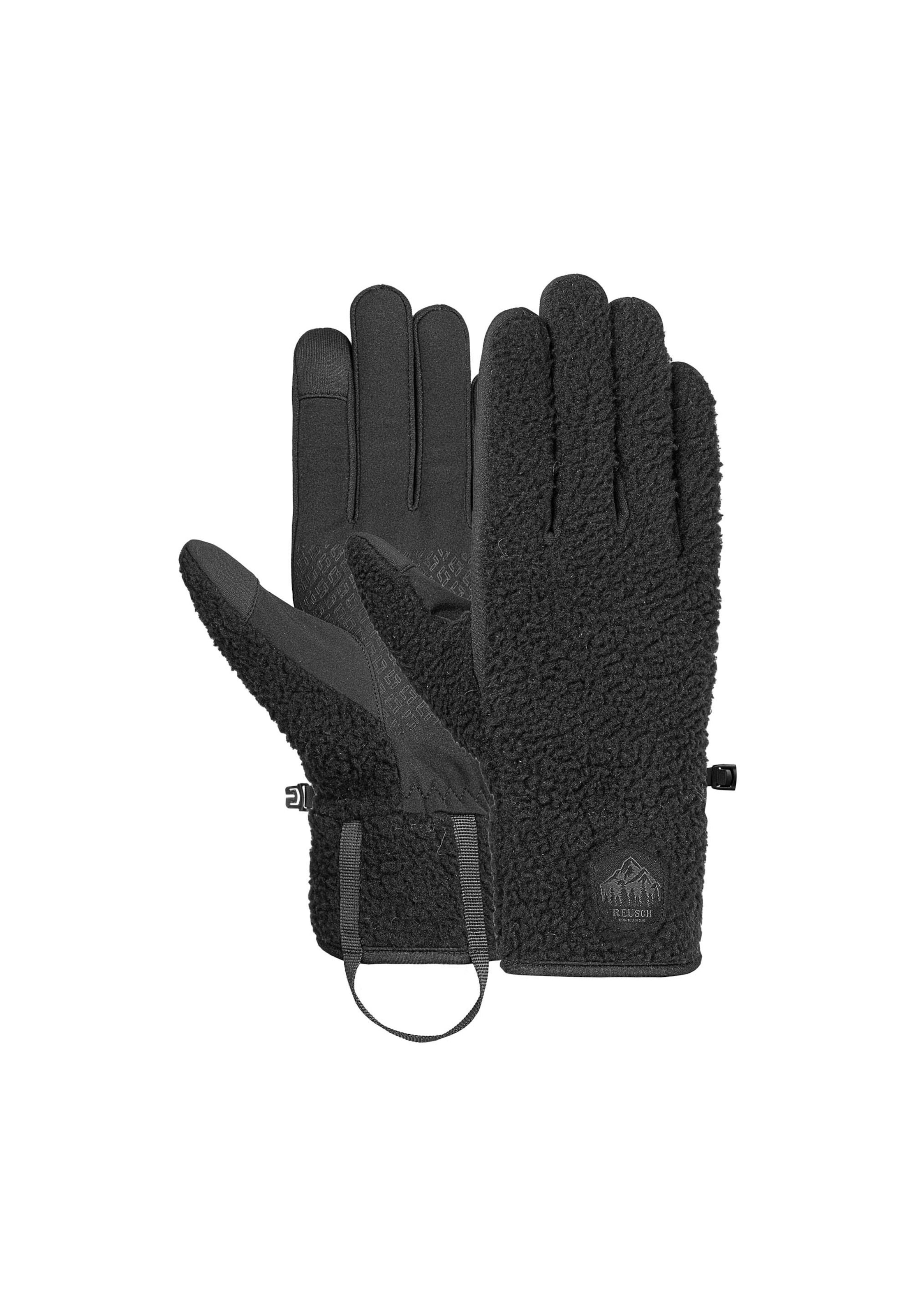REUSCH Sporthandschoenen 'Comfleece' in Zwart: voorkant