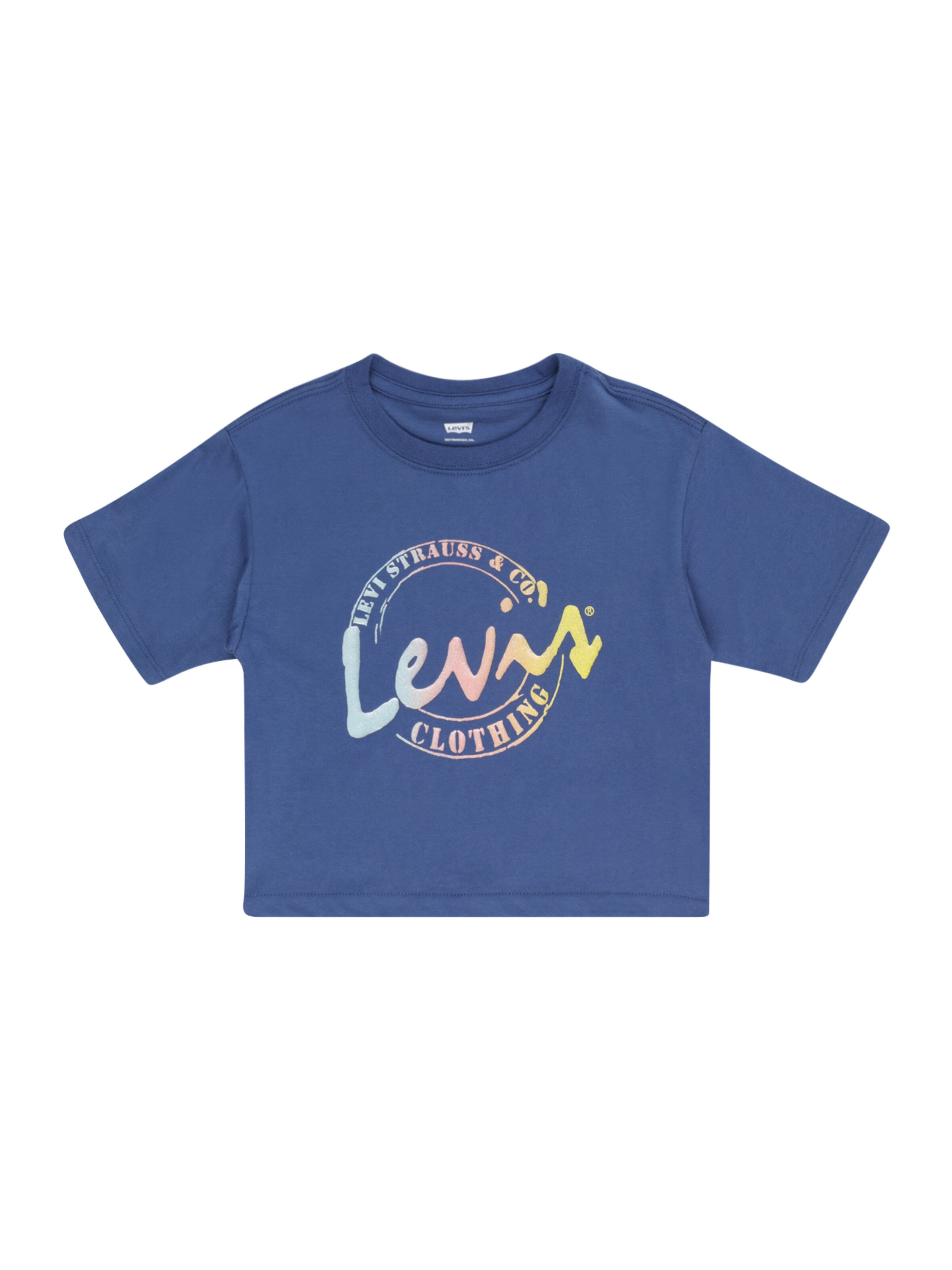Levi's Kids Shirt 'MEET AND GREET' in Blue: front