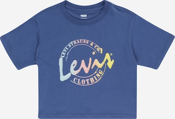 Levi's Kids Shirt 'MEET AND GREET' in Blue: front