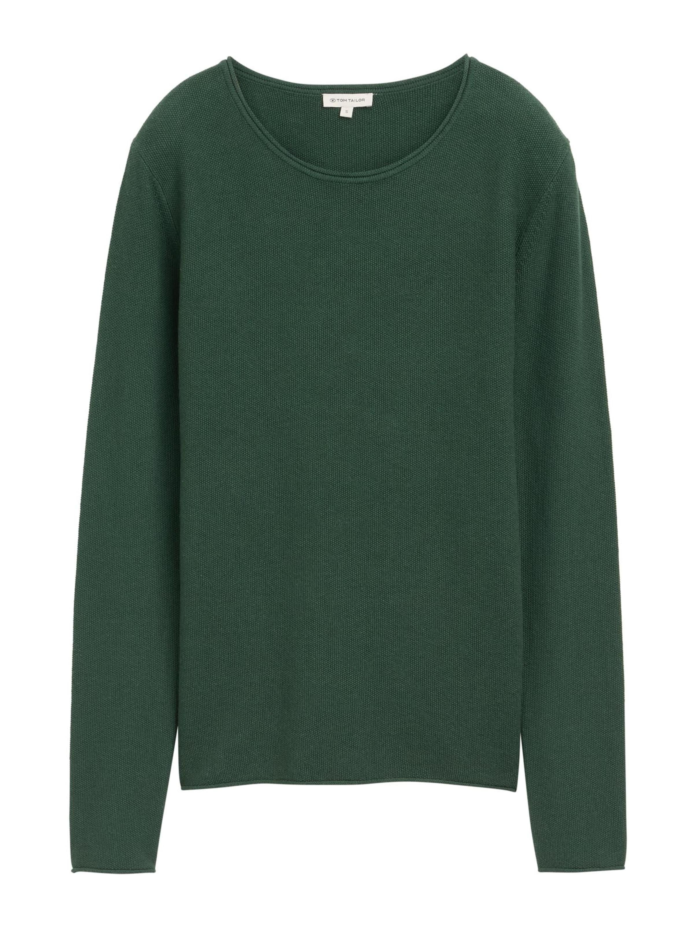 TOM TAILOR Sweter w kolorze zielony: przód