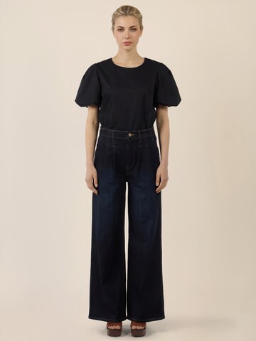 APART Loose fit Pleated Jeans in Blue