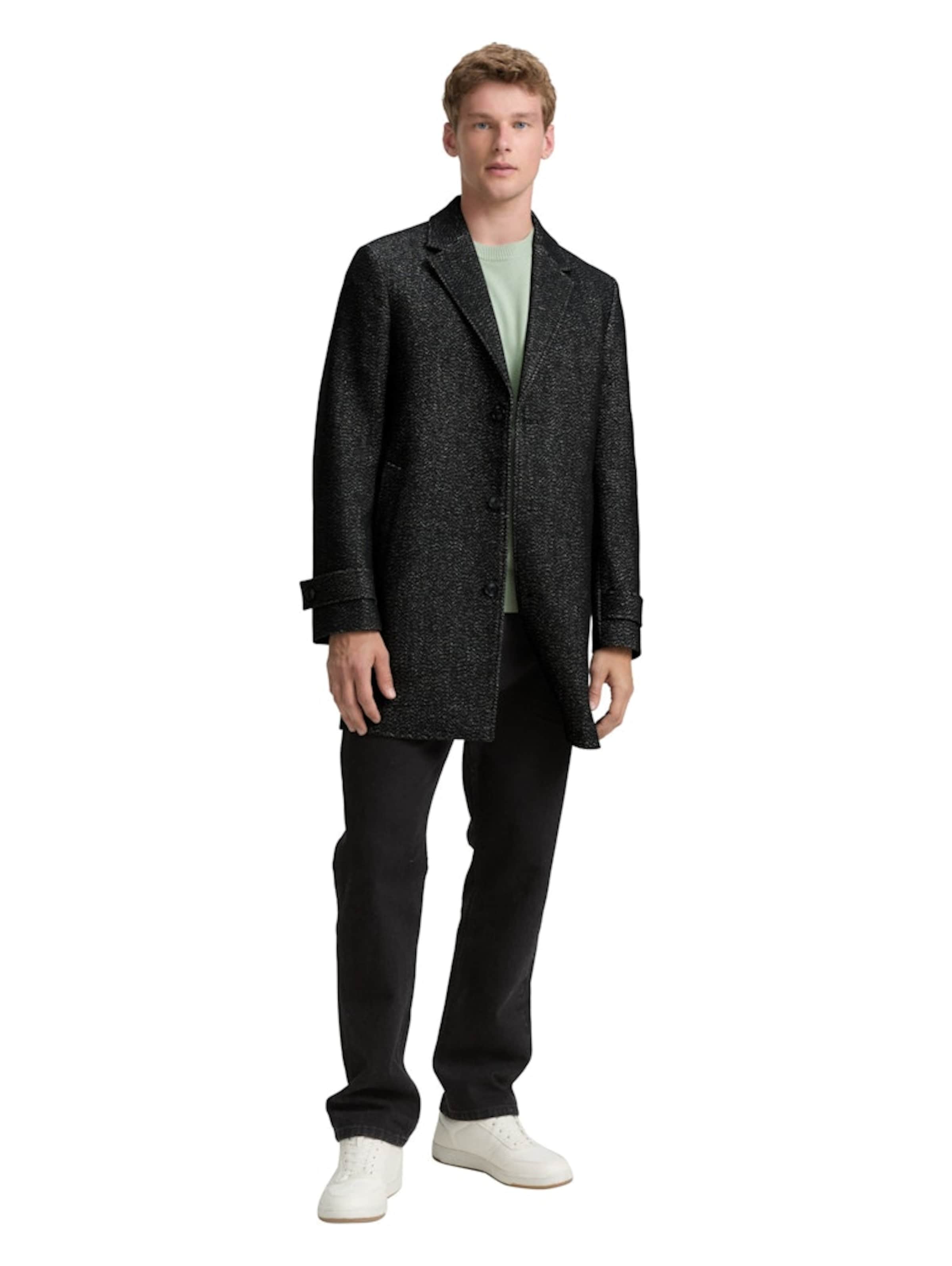 TOM TAILOR Winter coat in Black