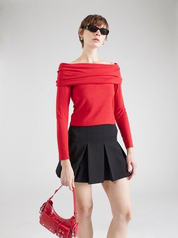 Maglietta 'PCLAYA' di PIECES in rosso: frontale