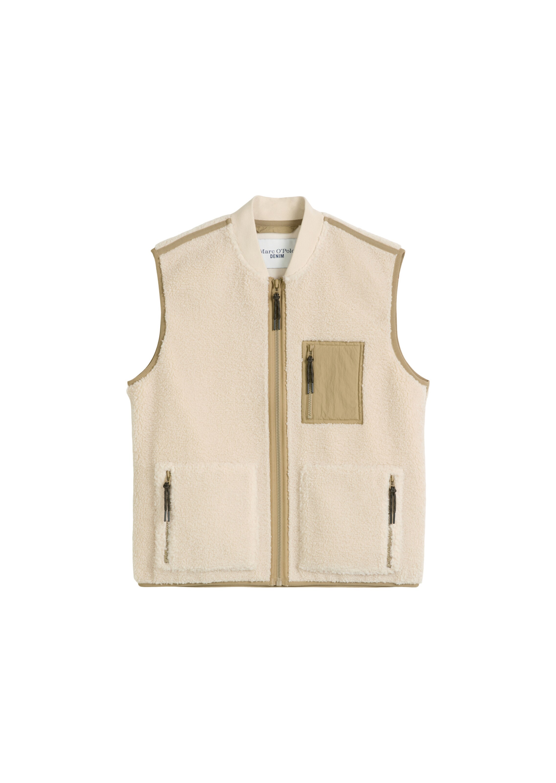Gilet Marc O'Polo DENIM en beige : devant