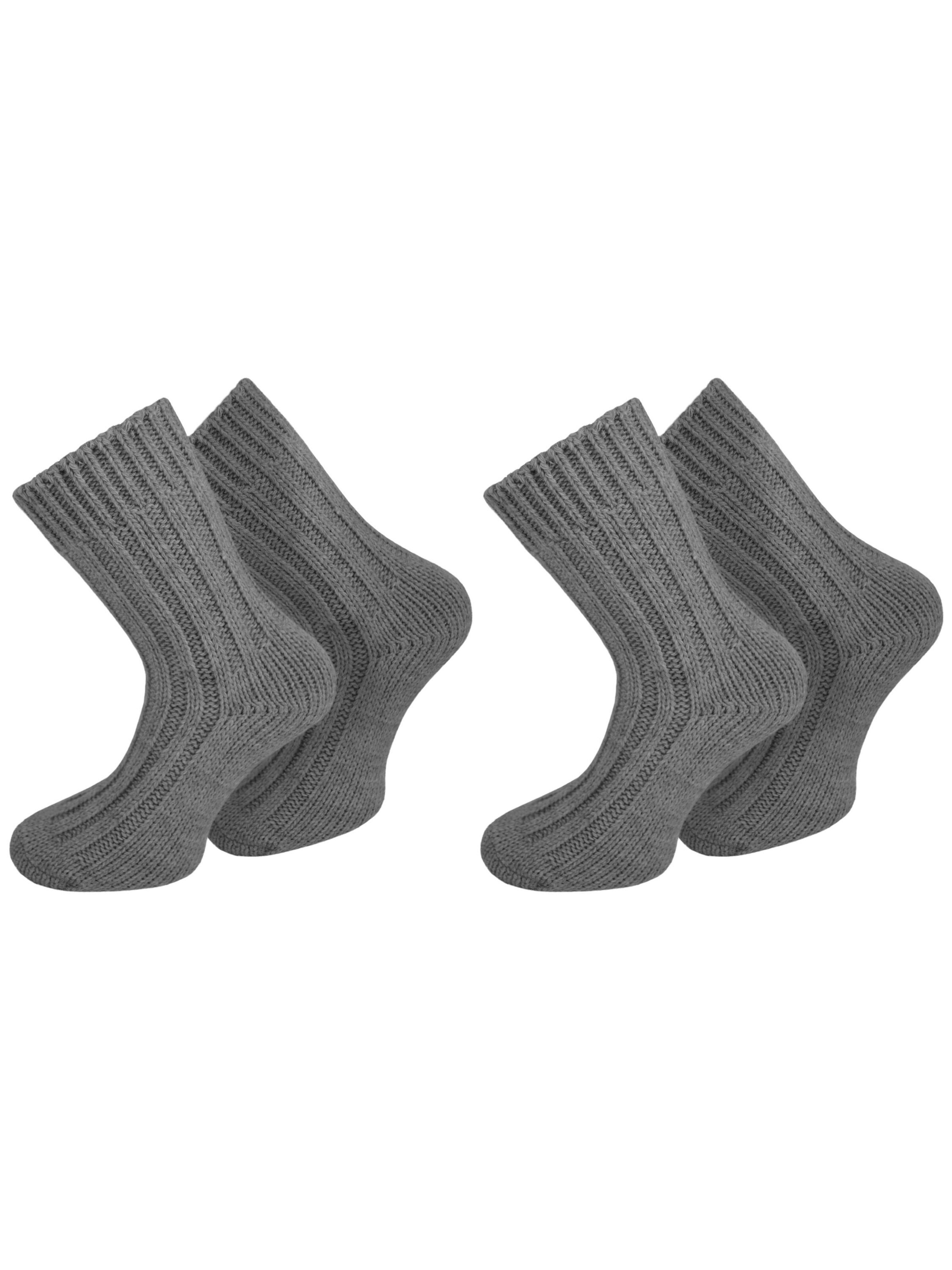 Chaussettes normani en gris : devant