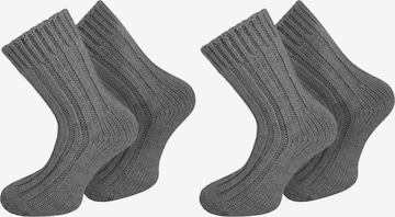 Chaussettes normani en gris : devant