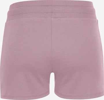 LASCANA ACTIVE Slimfit Παντελόνι φόρμας σε ροζ